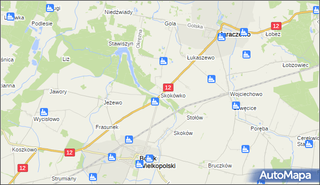 mapa Skokówko, Skokówko na mapie Targeo