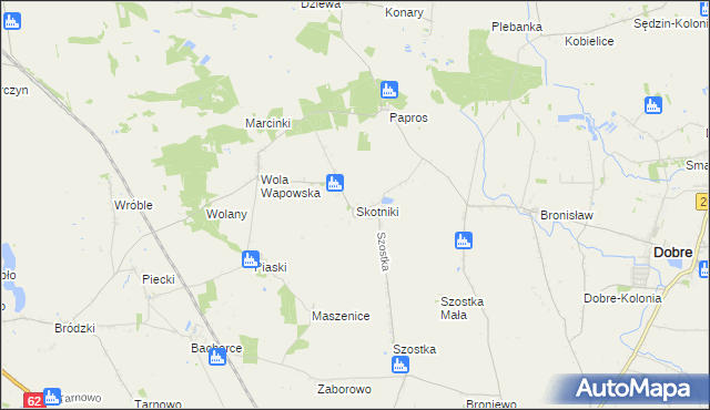 mapa Skotniki gmina Kruszwica, Skotniki gmina Kruszwica na mapie Targeo