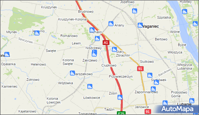 mapa Śliwkowo, Śliwkowo na mapie Targeo