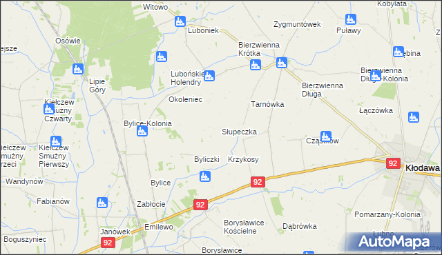 mapa Słupeczka, Słupeczka na mapie Targeo