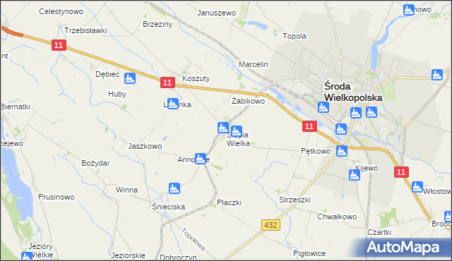 mapa Słupia Wielka, Słupia Wielka na mapie Targeo