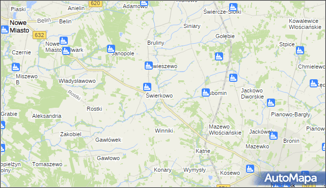 mapa Słustowo, Słustowo na mapie Targeo