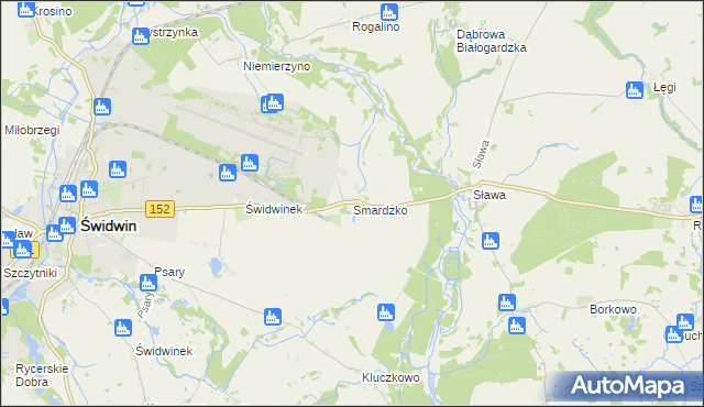 mapa Smardzko, Smardzko na mapie Targeo