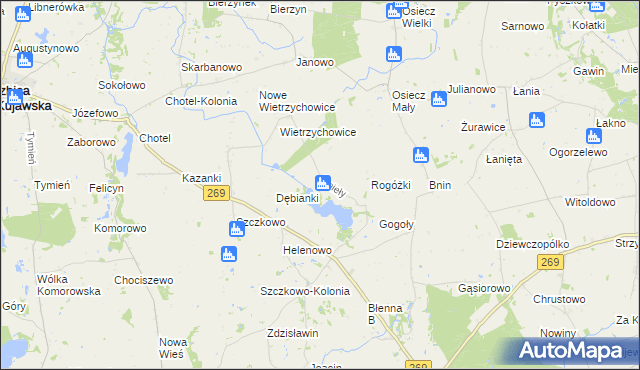 mapa Śmieły, Śmieły na mapie Targeo