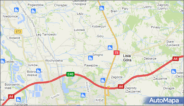 mapa Śmigno, Śmigno na mapie Targeo