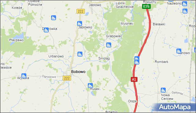 mapa Smoląg, Smoląg na mapie Targeo