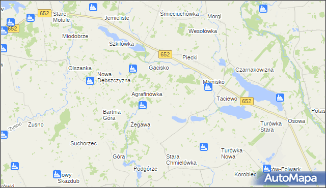 mapa Smolenka, Smolenka na mapie Targeo