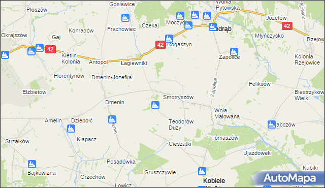 mapa Smotryszów, Smotryszów na mapie Targeo
