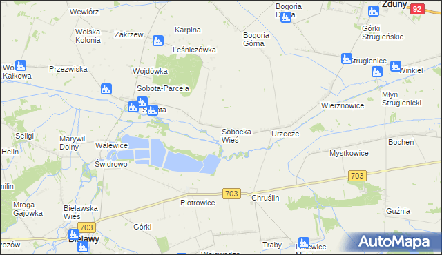 mapa Sobocka Wieś, Sobocka Wieś na mapie Targeo