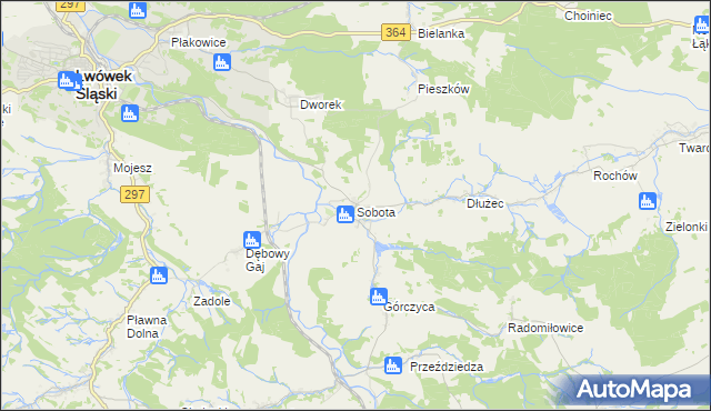 mapa Sobota gmina Lwówek Śląski, Sobota gmina Lwówek Śląski na mapie Targeo