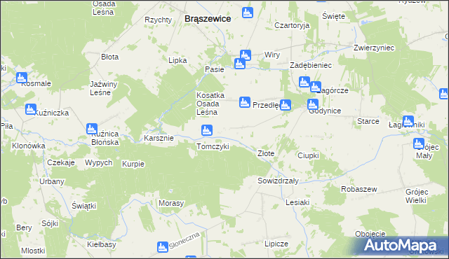 mapa Sokolenie, Sokolenie na mapie Targeo