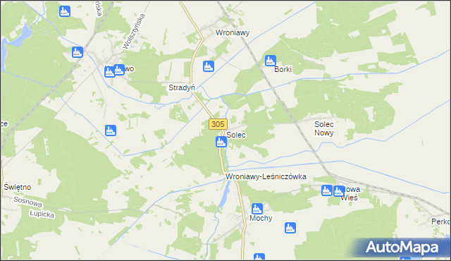 mapa Solec gmina Przemęt, Solec gmina Przemęt na mapie Targeo