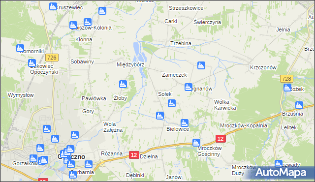 mapa Sołek, Sołek na mapie Targeo