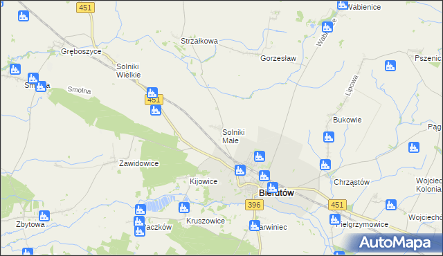 mapa Solniki Małe, Solniki Małe na mapie Targeo