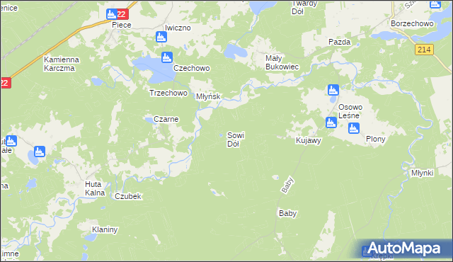 mapa Sowi Dół, Sowi Dół na mapie Targeo