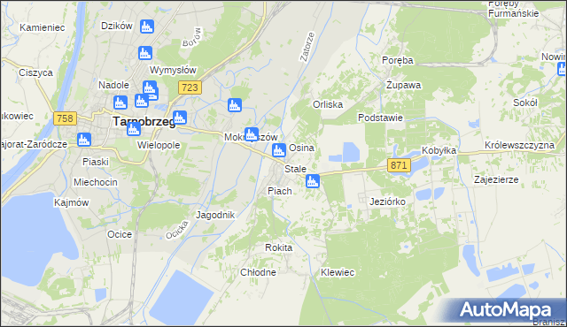 mapa Stale, Stale na mapie Targeo