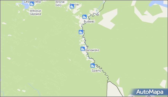 mapa Stanowisko, Stanowisko na mapie Targeo