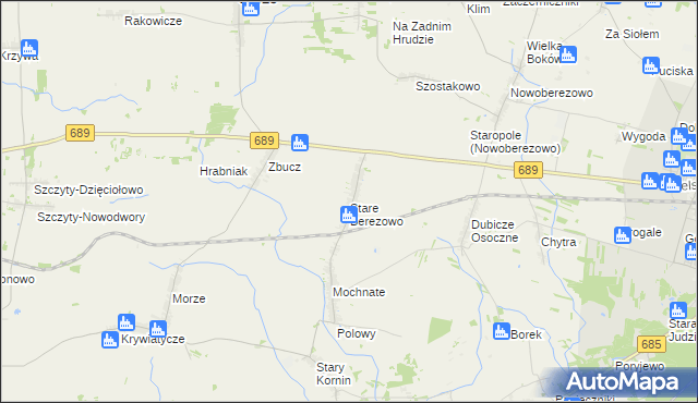 mapa Stare Berezowo, Stare Berezowo na mapie Targeo