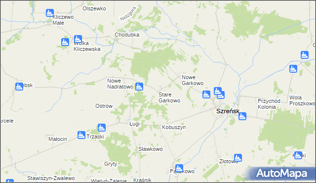 mapa Stare Garkowo, Stare Garkowo na mapie Targeo