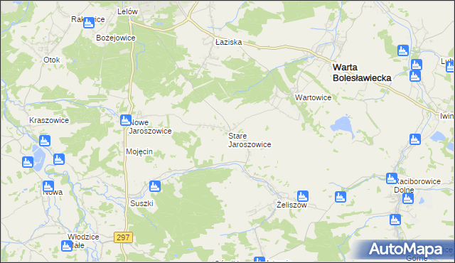 mapa Stare Jaroszowice, Stare Jaroszowice na mapie Targeo