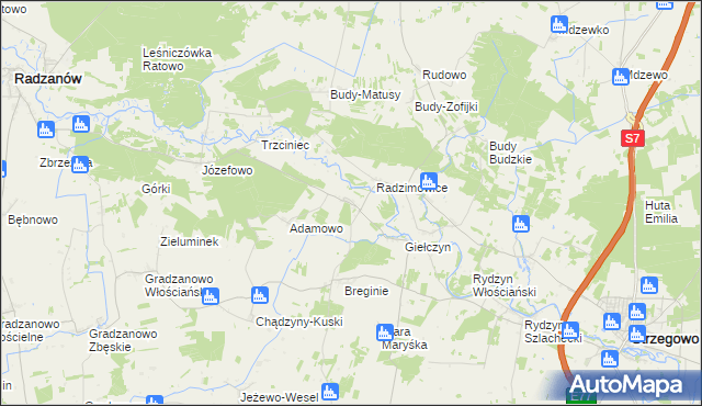 mapa Staroguby, Staroguby na mapie Targeo