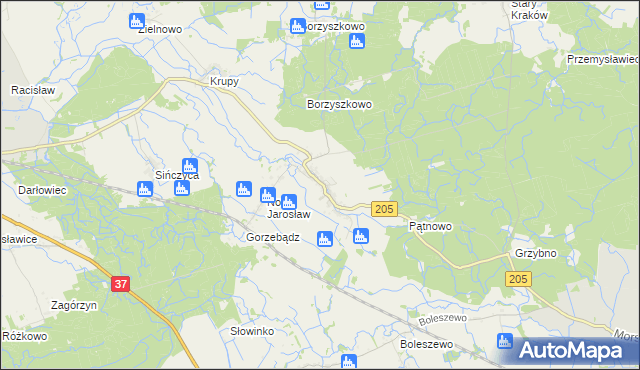 mapa Stary Jarosław, Stary Jarosław na mapie Targeo