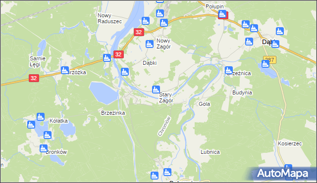 mapa Stary Zagór, Stary Zagór na mapie Targeo