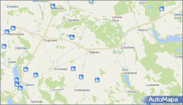 mapa Stębark, Stębark na mapie Targeo