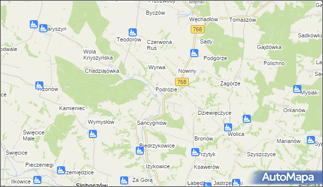 mapa Stępocice, Stępocice na mapie Targeo