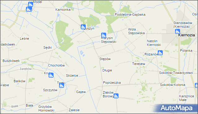 mapa Stępów, Stępów na mapie Targeo