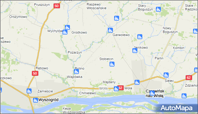 mapa Stobiecin, Stobiecin na mapie Targeo