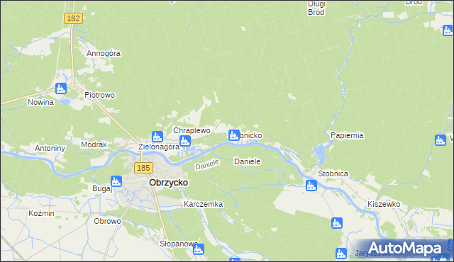 mapa Stobnicko, Stobnicko na mapie Targeo