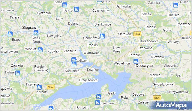 mapa Stojowice, Stojowice na mapie Targeo