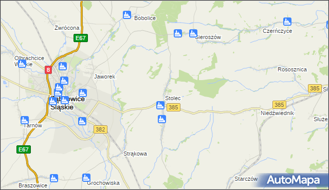 mapa Stolec gmina Ząbkowice Śląskie, Stolec gmina Ząbkowice Śląskie na mapie Targeo