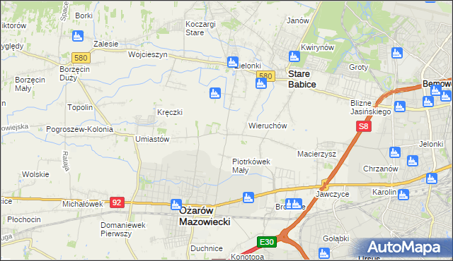 mapa Strzykuły, Strzykuły na mapie Targeo