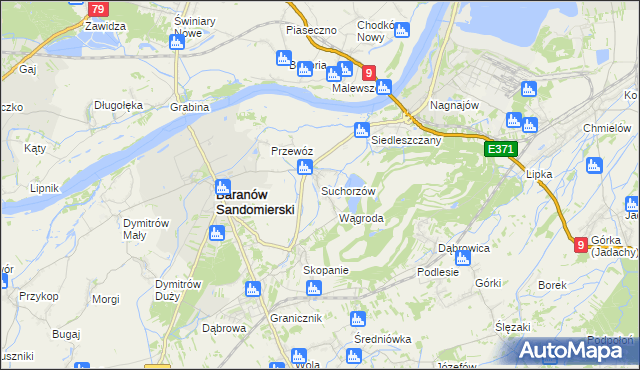 mapa Suchorzów, Suchorzów na mapie Targeo