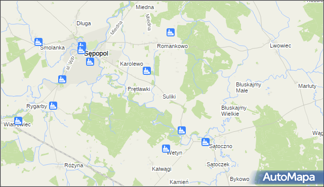 mapa Suliki, Suliki na mapie Targeo