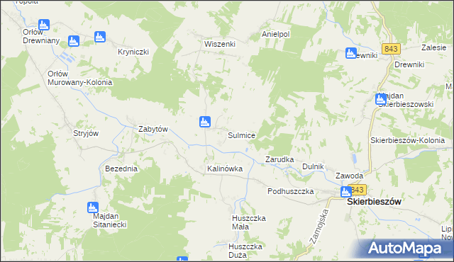 mapa Sulmice, Sulmice na mapie Targeo