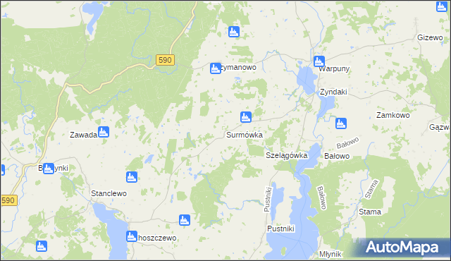 mapa Surmówka, Surmówka na mapie Targeo