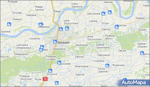 mapa Świdrówka, Świdrówka na mapie Targeo