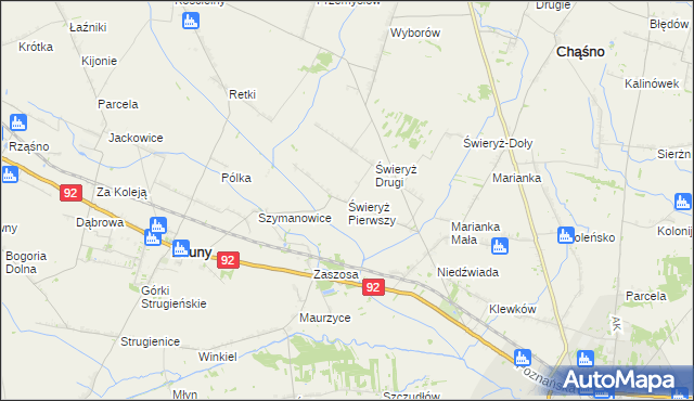 mapa Świeryż Pierwszy, Świeryż Pierwszy na mapie Targeo