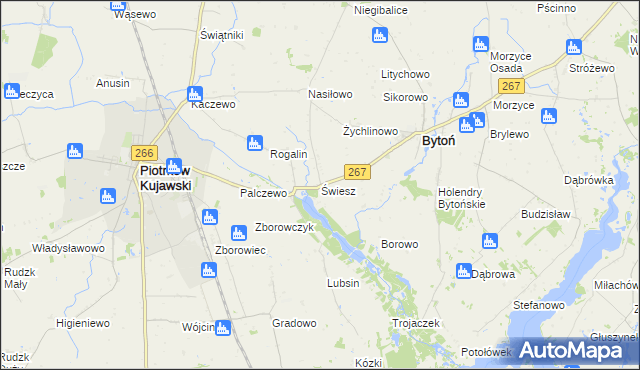 mapa Świesz, Świesz na mapie Targeo