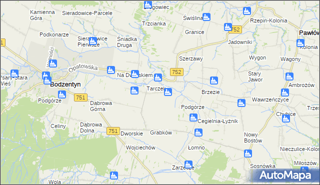 mapa Świętomarz, Świętomarz na mapie Targeo