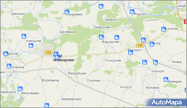 mapa Świętomierz, Świętomierz na mapie Targeo