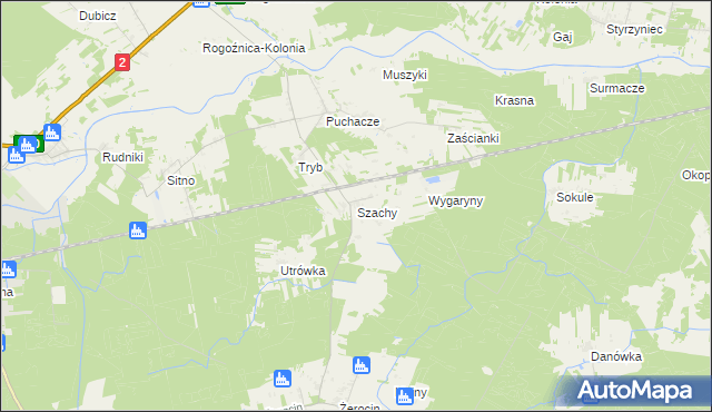 mapa Szachy, Szachy na mapie Targeo