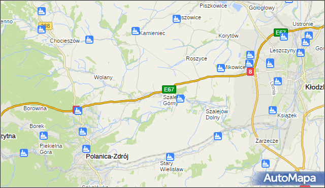 mapa Szalejów Górny, Szalejów Górny na mapie Targeo