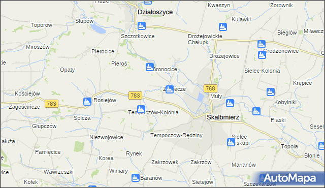 mapa Szarbia Zwierzyniecka, Szarbia Zwierzyniecka na mapie Targeo