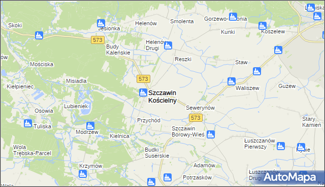 mapa Szczawinek, Szczawinek na mapie Targeo