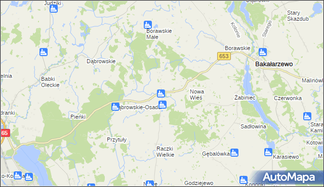 mapa Szczecinki, Szczecinki na mapie Targeo