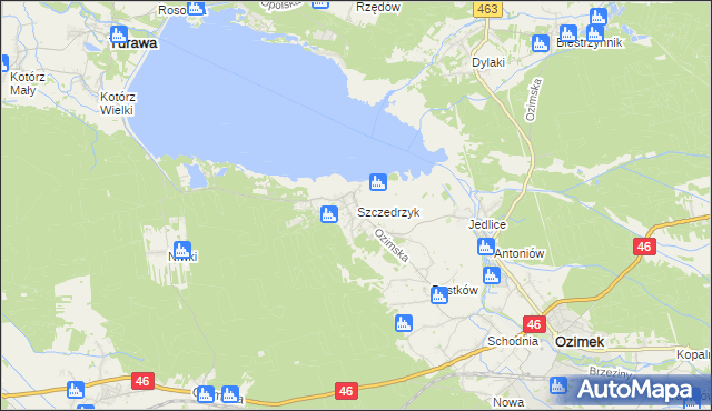 mapa Szczedrzyk, Szczedrzyk na mapie Targeo